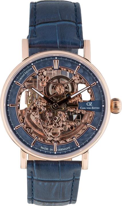 Actual product image Carl von Zeyten CVZ0078RBLS Wideau Automatic 44mm 5ATM (Analogue wristwatch, 44 mm)