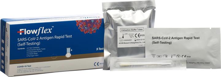 Produktbild Flowflex SARS-CoV-2 Antigen Schnelltest (5 x)