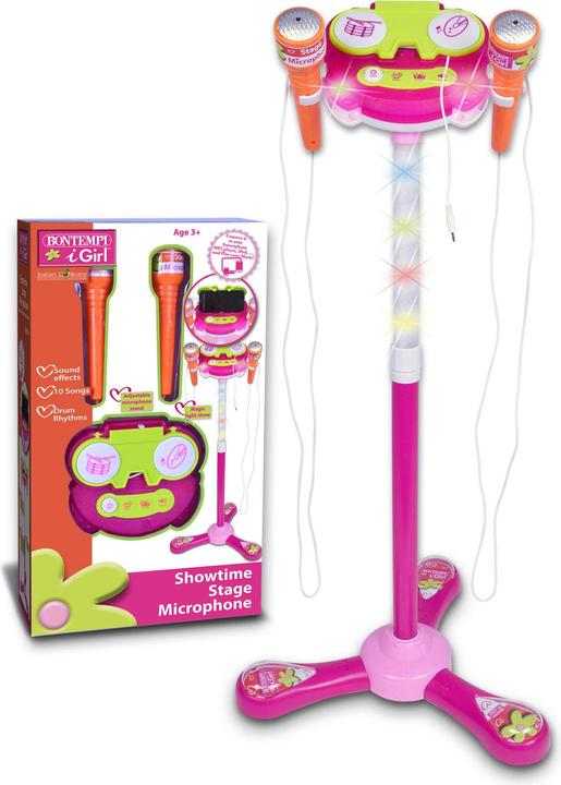 Produktbild Bontempi Bühnenmikrofon mit 2 Mikrofonen Pink