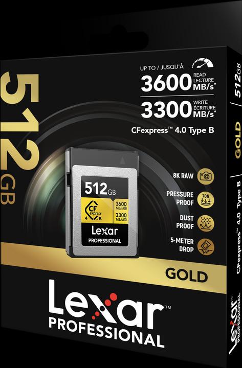 Produktbild Lexar Gold (512 GB, CFexpress Typ B)