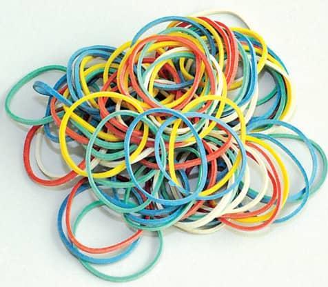 Actual product image Q-Connect Rubber rings 25 mm (1340 pcs.)