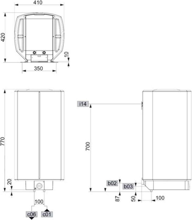 Produktbild Stiebel Eltron HFA-Z 150 hydraulischer Wandspeicher, Schnellaufheizung, 150 Liter, 2-6 kW