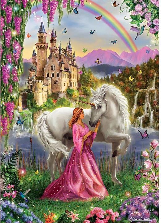 Actual product image Educa Fairy with unicorn (500 pieces)