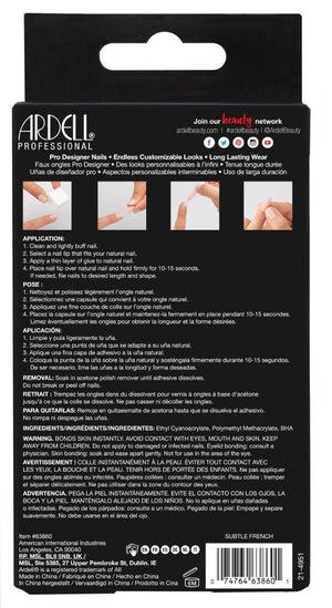 Actual product image Ardell Nail Addict French Subtle 28 Stk (Artificial nails, Nude)