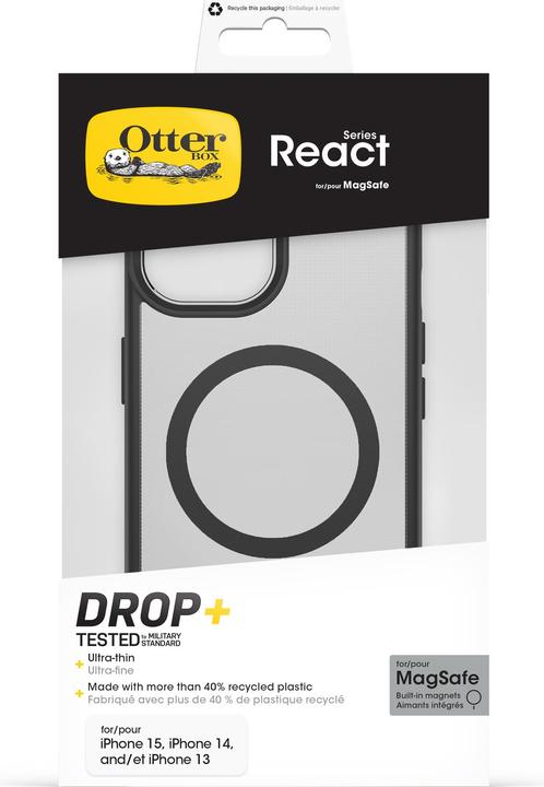 Immagine prodotto OtterBox React mit MagSafe (Apple iPhone 16e, Apple iPhone 13, Apple iPhone 14, Apple iPhone 15)
