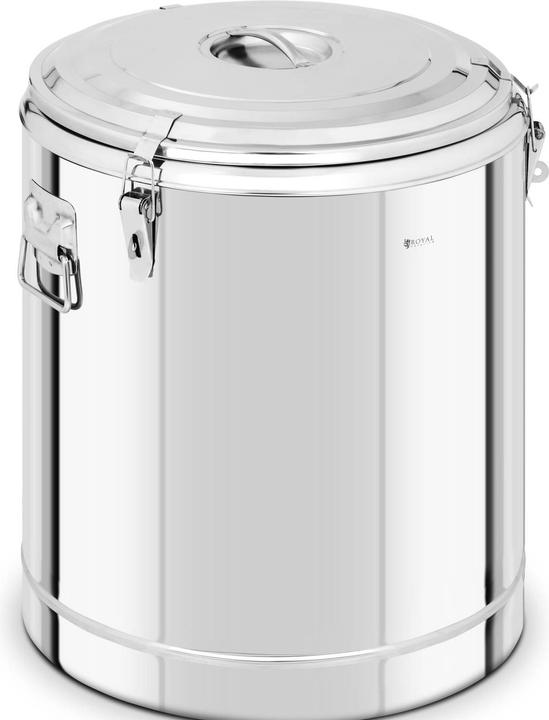 Productafbeelding Royal Catering Thermobehälter Edelstahl Thermobox Warmhaltebehälter Speisen Thermoport 80 L (80 l)