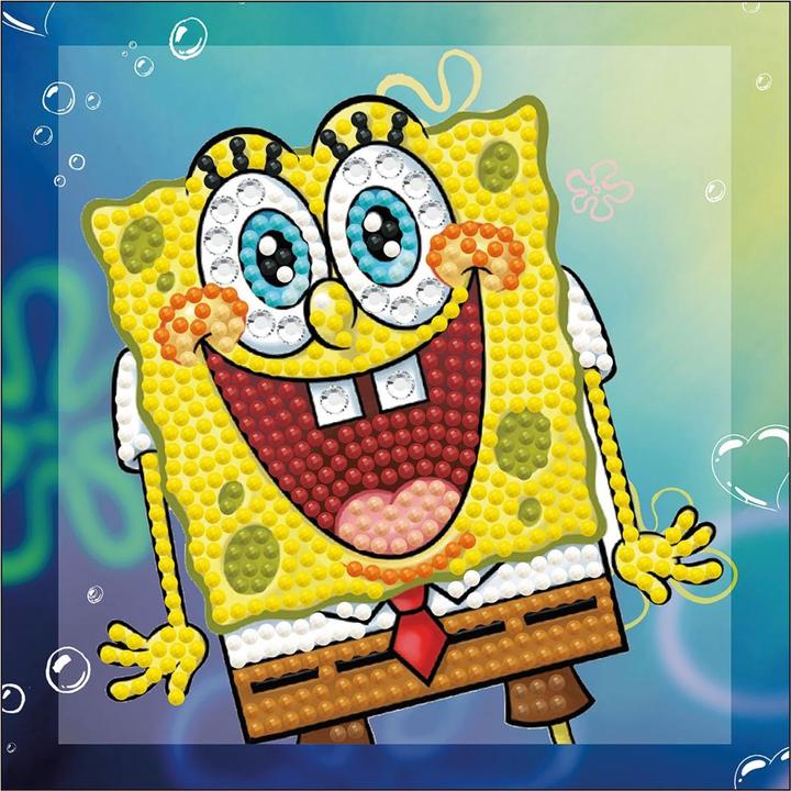 Actual product image Diamond Dotz Diamond Painting SongeBob surprise