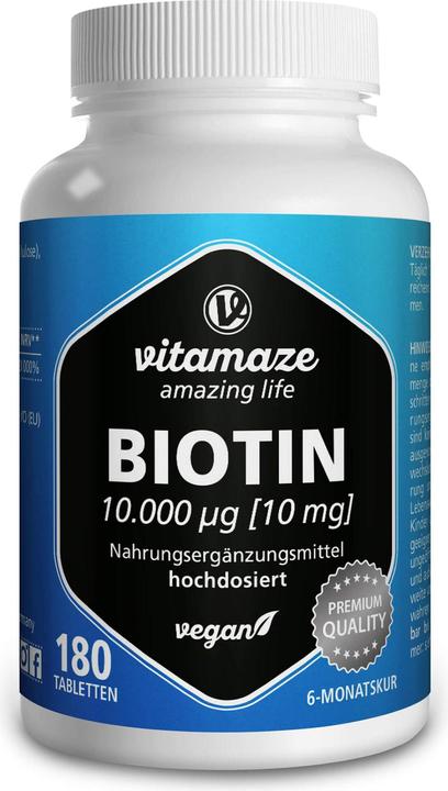 Immagine prodotto Vitamaze Biotin (180 Pezzo/i, Pillole, 45 g)