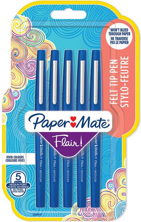 Produktbild Paper Mate Faserschreiber Flair (Blau, 5 x)