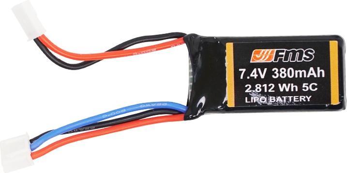 Actual product image FMS LIPO battery 2S 380mAh (7.40 V, 380 mAh)