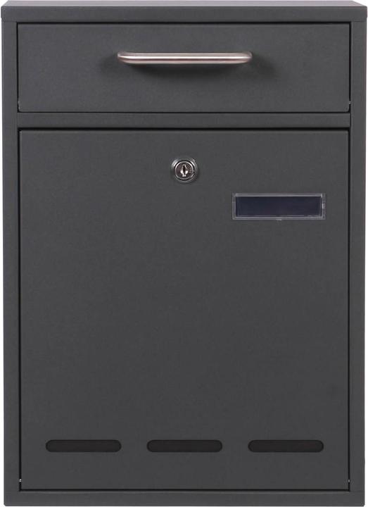 Produktbild Wiltec 2x3 Briefkasten V53 Wandbriefkasten anthrazit Postkasten Postbox