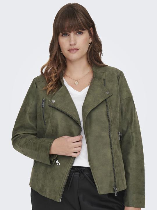Actual product image Only Curvy biker jacket faux leather jacket (48)
