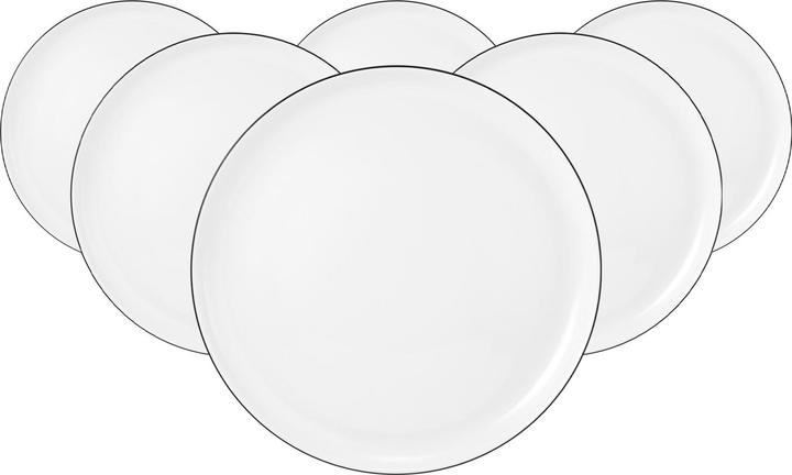 Image du produit Seltmann Lido Black Line Assiette plate (6 x, 26 cm)