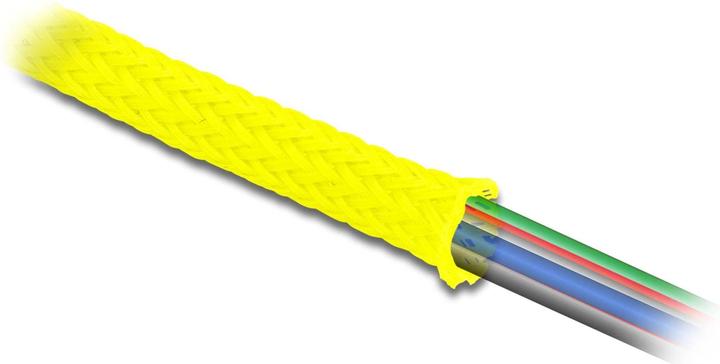Produktbild Delock Geflechtschlauch dehnbar 2 m x 50 mm gelb (Kabelschlauch, 200 cm)