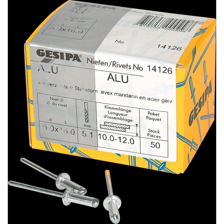 Gesipa Blindnieten 5.0x16 mm Aluminium 50 Stück
