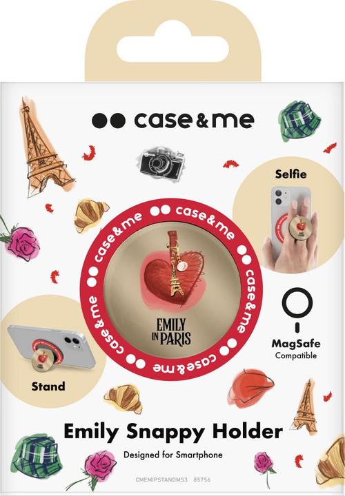 Actual product image Caseme Universal mount for smartphones on the theme of Emily in Paris