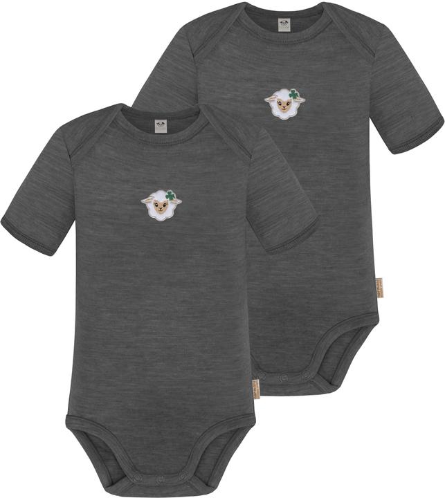 Normani 2er Set Baby Merino Body Kurzarm „Tauranga" - 9285