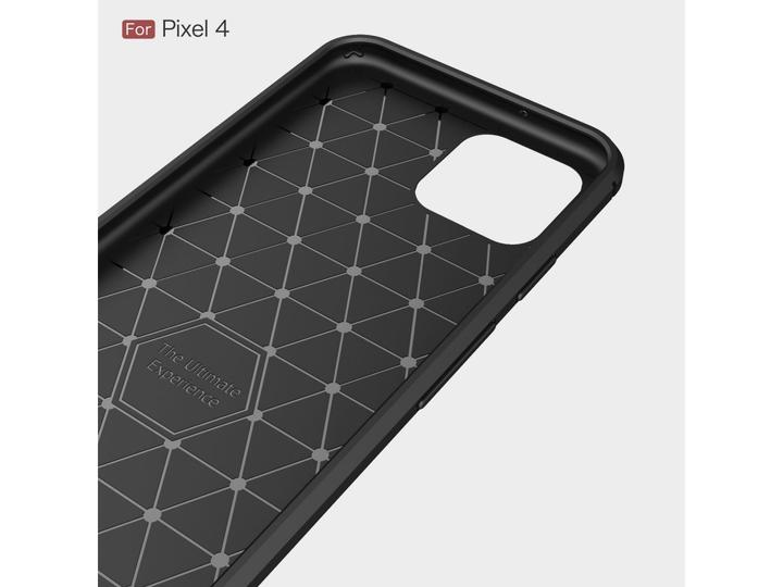 Produktbild Screenguard Google Pixel 4 Hülle Carbon Brushed Soft TPU (Google Pixel 4)
