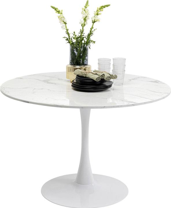 Image du produit Kare Design Table Schickeria Marbre Blanc Ø110cm (110 x 110 x 74 cm)