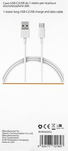 Actual product image Xiaomi Mi USB Type-C Cable (1m) (1 m, USB 2.0)