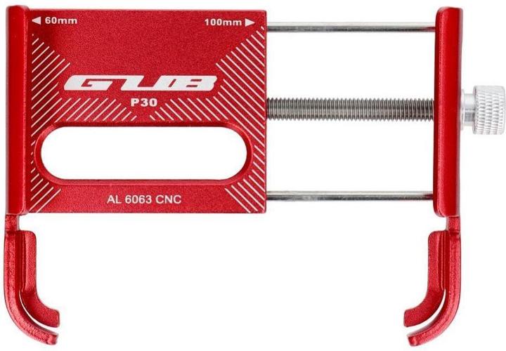 Actual product image OEM Bicycle accessory GUB bike holder for mobile phone P30 Aluminium red