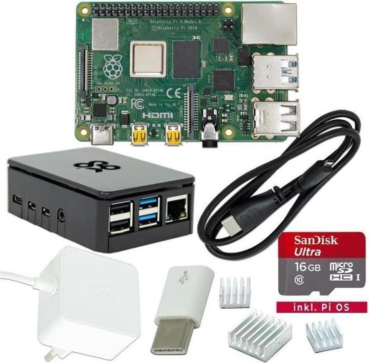 Produktbild Raspberry Pi EB62682 - 4 4GB Standard Bundle mit weissem Netzteil