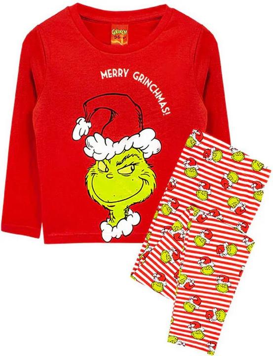 Universal Textiles Mädchen Fröhliche Grinchmas Langer Pyjama Set