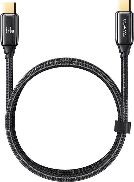 Produktbild Usams Ladekabel Typ-C zu Typ-C - Schwarz (1.20 m, USB 3.1)