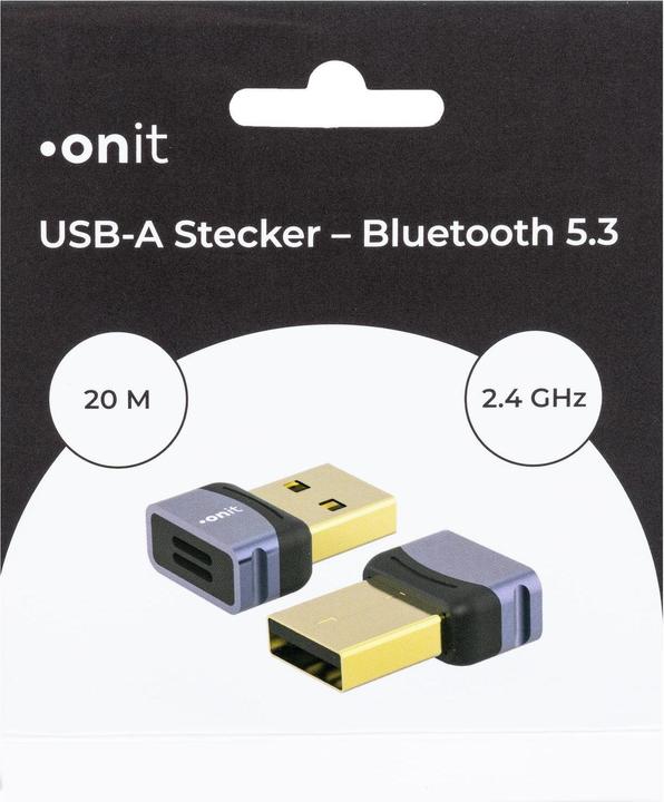 Produktbild Onit USB-Bluetooth-Adapter USB-A (Sender & Empfänger)