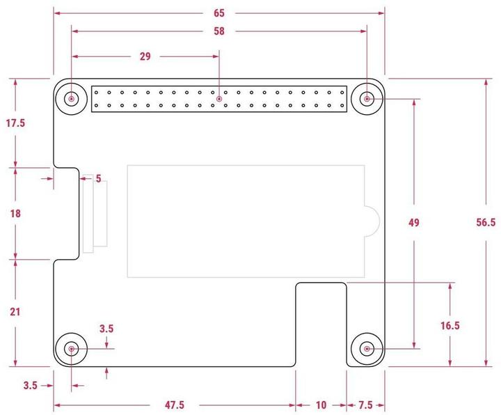 Actual product image Raspberry Pi Official M.2 HAT+ for 5