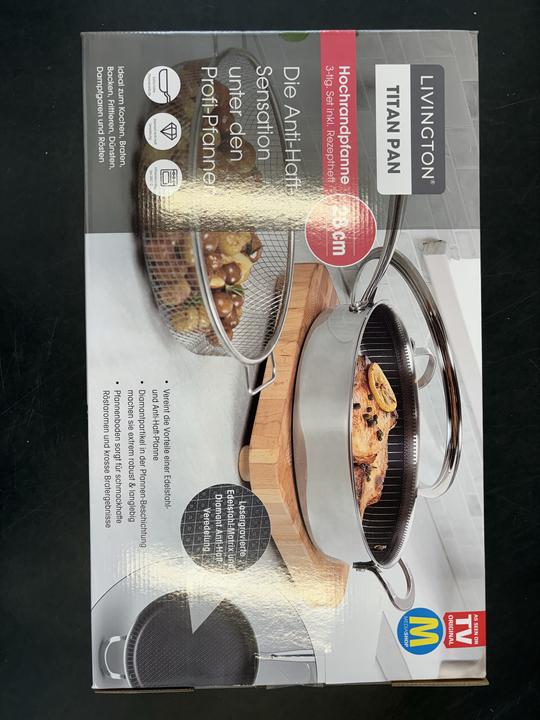 Image du produit Livington Titan Pan (28 cm, Poêle à frire, Aluminium, Acier inoxydable)