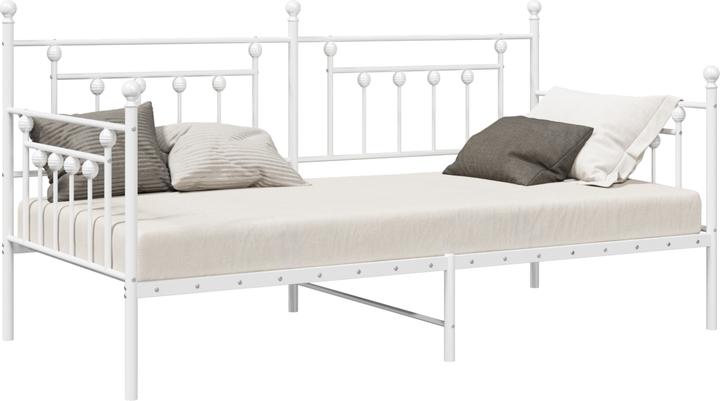 Produktbild VidaXL Tagesbett Weiss 90x200 cm Stahl (90 x 200 cm)