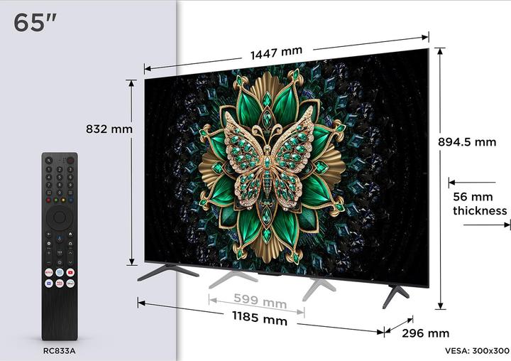 Actual product image TCL 98C6K (65", Mini-LED, 4K, 2025)