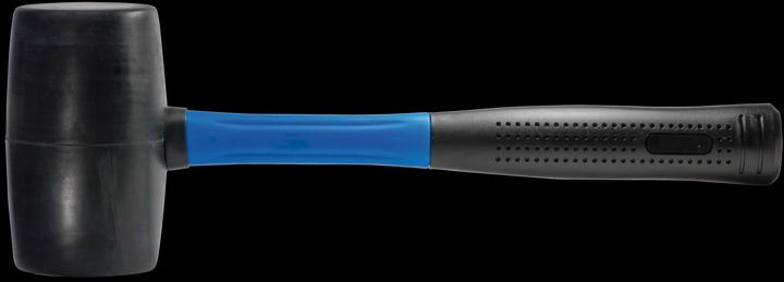 SW-Stahl 50705L Gummihammer 500 gr mit Fiberglas-Stiel I leichter Gummi Hammer I Hammer für Möbel Re (500 g)