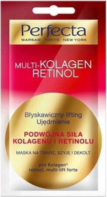 Immagine prodotto Perfecta - Maschera al retinolo multi collagene per viso, collo e décolleté 8ml (8 ml)