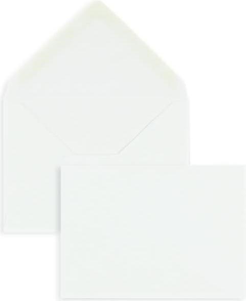 Produktbild Blanke Briefumschläge 81x114mm (DIN C7) 100g/qm gummiert VE=100 Stück weiss (100 x)