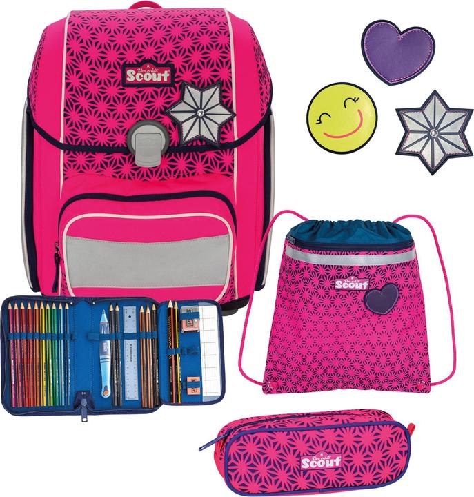 Produktbild Scout Genius Neon Safety DIN Schulranzen-Set 4-teilig (19 l)
