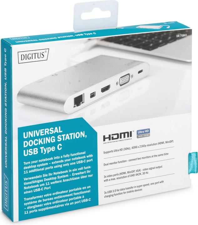 Produktbild Digitus DA-70861 (USB-C, 3 Ports)