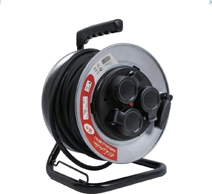 Image du produit Ekström Kabelrolle Metall 3xT13 & 1xT13 IP55 30M (30 m, 1.50 mm²² mm)