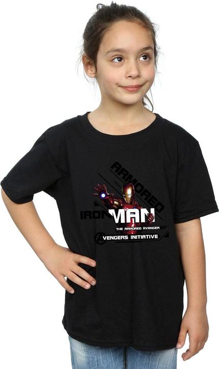 Image du produit - T-shirt IRON MAN ARMORED AVENGER - Fille (140, 146)