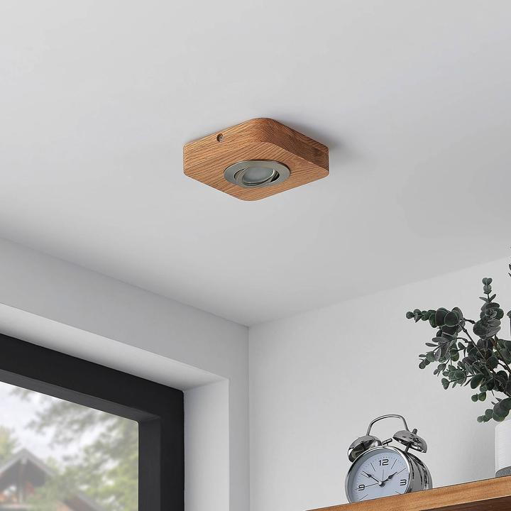 Immagine prodotto Lindby Plafoniera Mikari LED in legno, a 1 luce. (310 lm)
