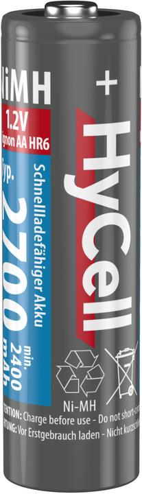 Produktbild HyCell AA (4 Stk., AA, 2700 mAh)