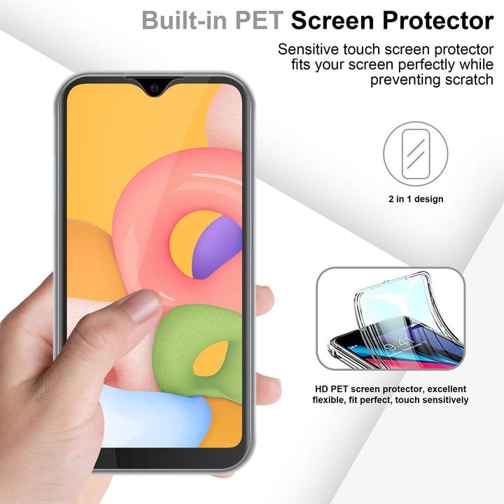 Productafbeelding Cadorabo TPU 360 graden hoesje (Samsung Galaxy A01)