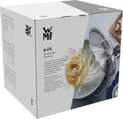 Produktbild WMF Kochtopf Gemüse- Suppentopf Induktion gross 24cm 8,8l Provence Plus Edelstahl (24 cm, Kochtopf, Edelstahl)