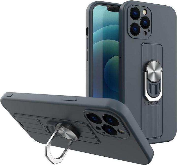 Immagine prodotto Hurtel Custodia in silicone Ring Case con impugnatura e supporto per Xiaomi Redmi 10X 4G / Xiaomi Redmi (Xiaomi Redmi 10X, Xiaomi Redmi Note 9)