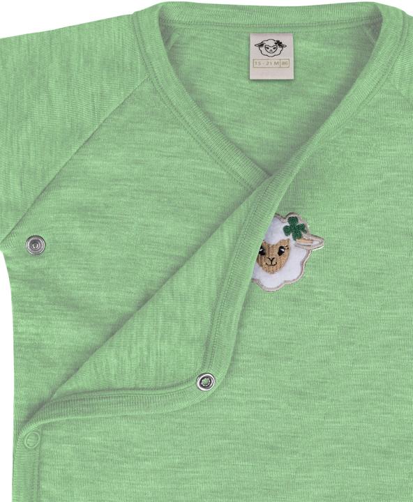 Actual product image Normani Set of 3 baby body wrap long sleeve toddler bodysuit made from merino wool - 9357 (50)
