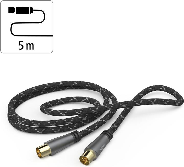 Immagine prodotto Hama Coassiale - Coassiale (120 dB, Cavi antenna)
