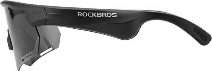 Produktbild Rockbros SP251 Polarized Bluetooth Sunglasses (Dark) (Schwarz, Polarisiert Grau, TAC)
