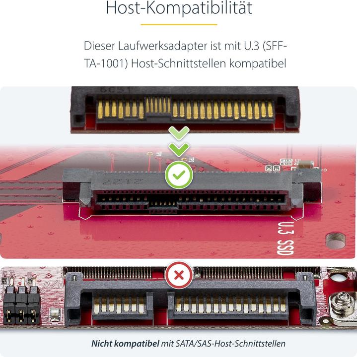 Produktbild StarTech M.2 to U.3 Adapter