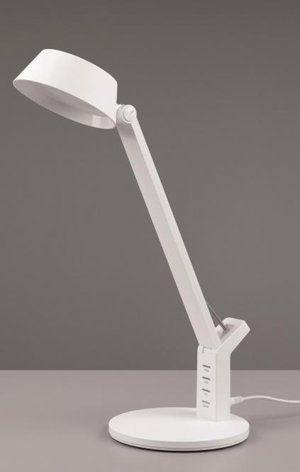 Immagine prodotto Trio Luci Lampada da tavolo a LED Ava 523090131, plastica bianca opaca, incl. 5 Watt LED (600 lm)